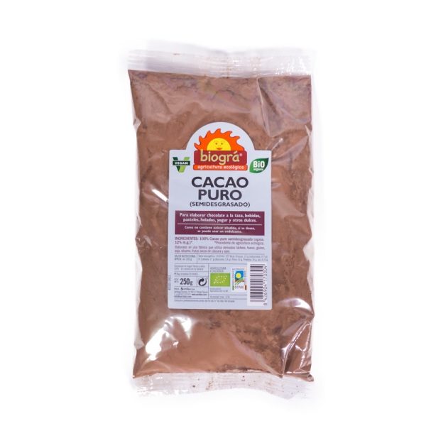 CACAO POLVO 250G (BIOGRA)