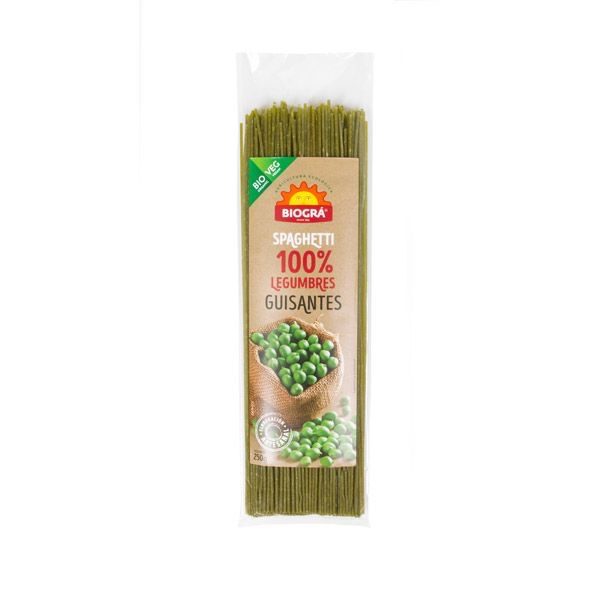 ESPAGUETTIS GUISANTES 250G (BIOGRA)