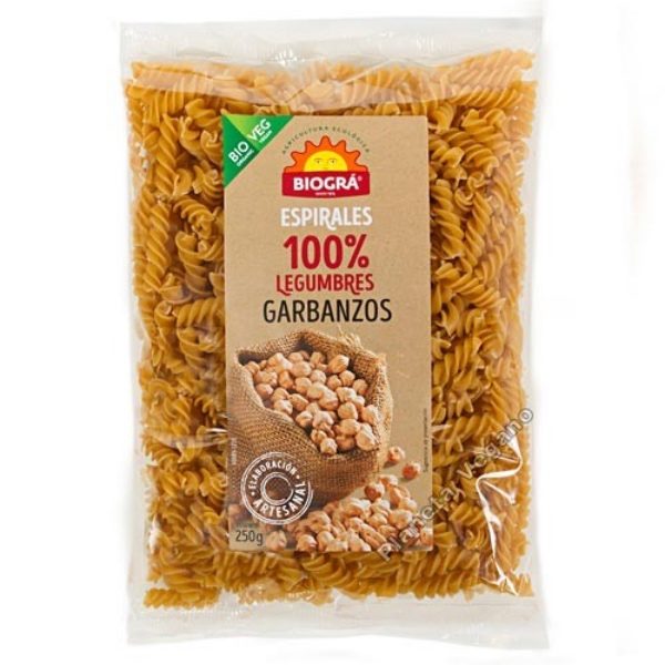 ESPIRALES GARBANZO 250G (BIOGRA)